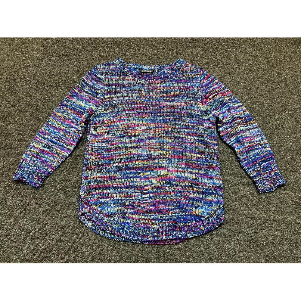 Hannah Sweater Womens Small Multicolor Tight Knit Cozy Warm Casual Long Sleeve